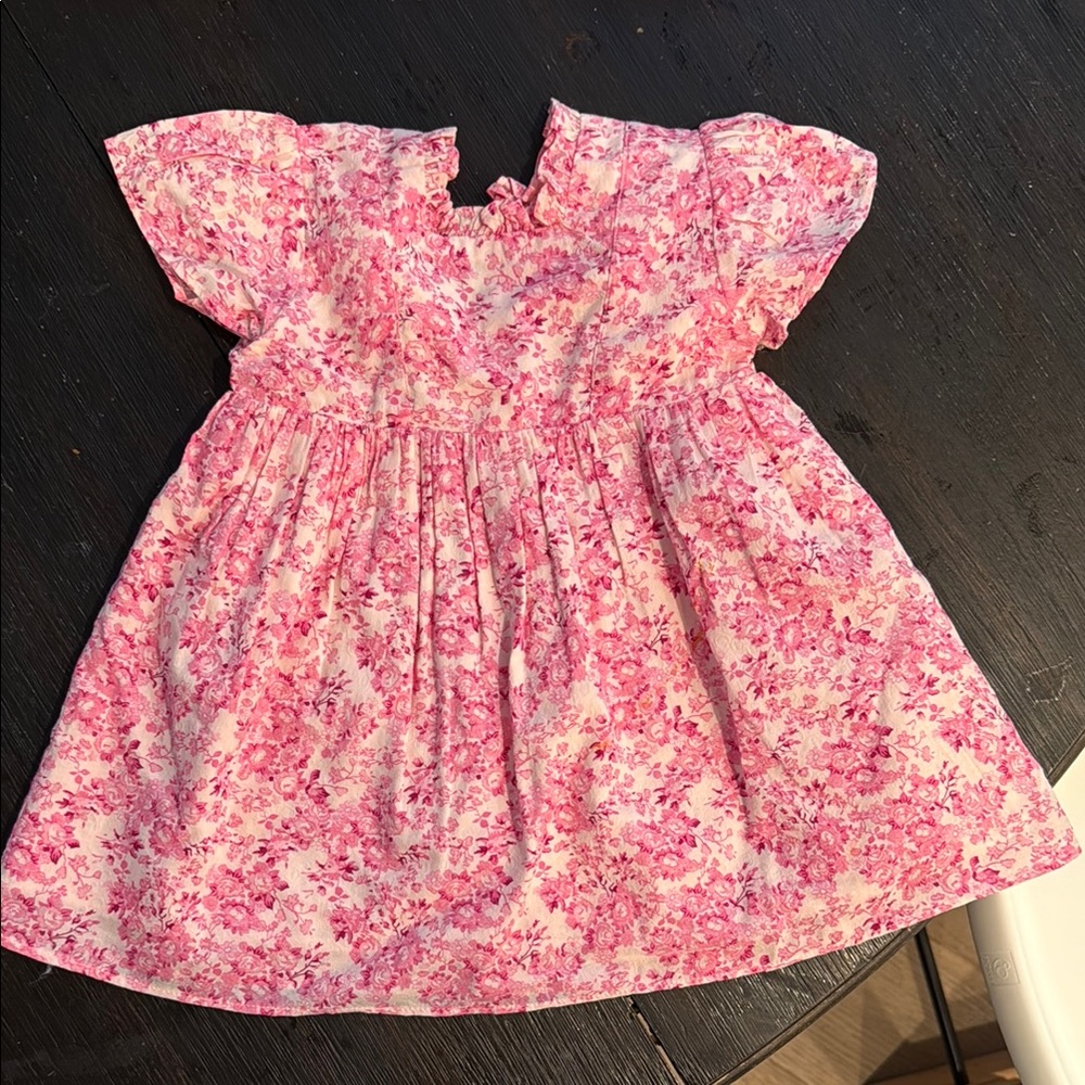 Floral Pink Kids Dress